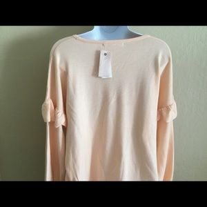 Sweaters - peach philosophy ✨long sleeve sweater w/ruffles Sweaters - peach philosophy ✨long sleeve sweater w/ruffles